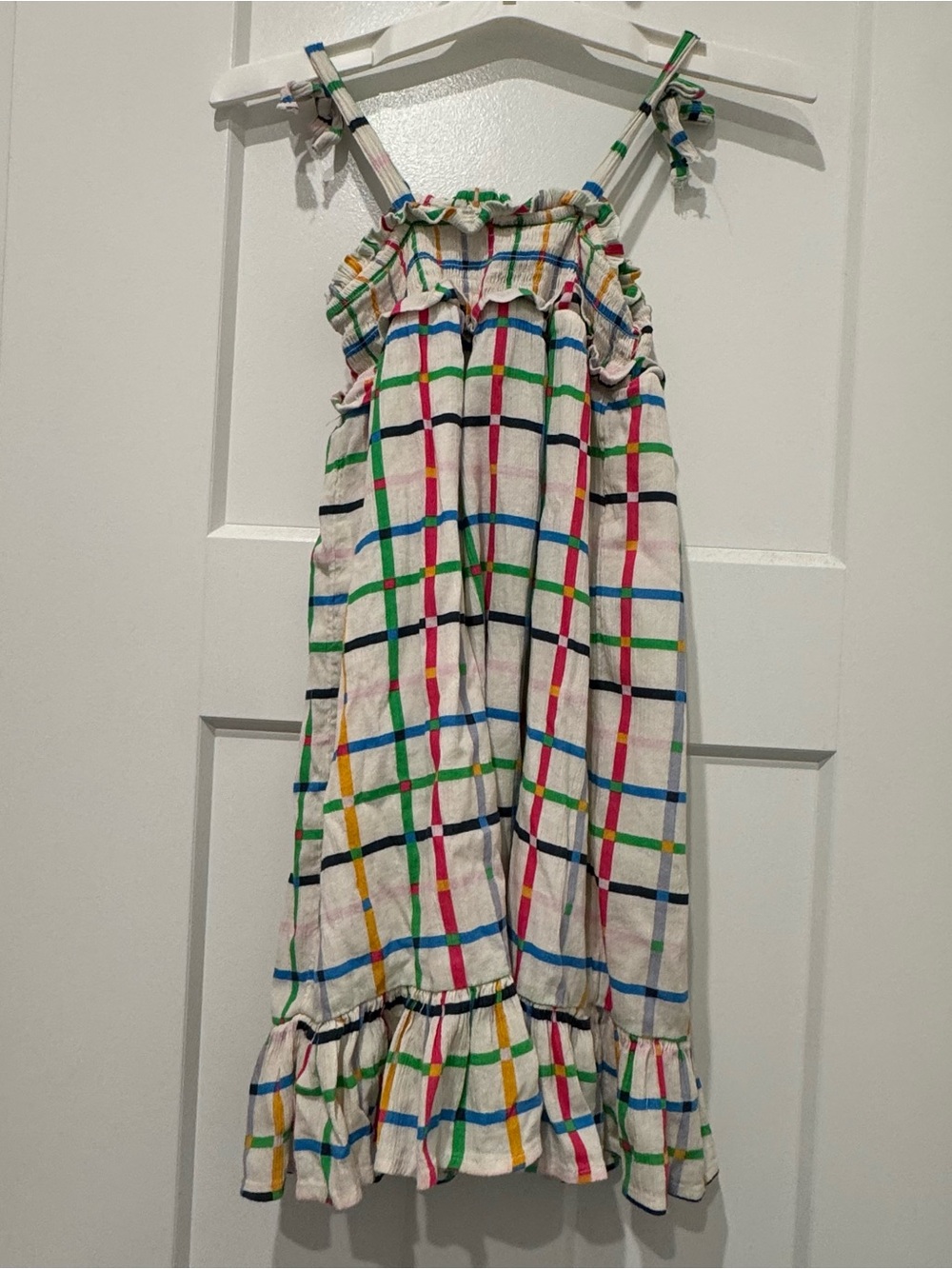 Tucker + Tate Girls Smocked Plaid Maxi Dress size 6 - Picture 5 of 7